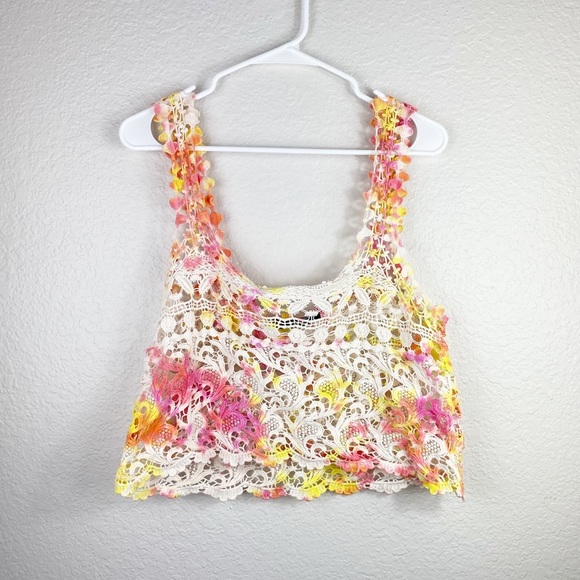 Tops - 🌻 Dulcie | Tie Dye Summer Crochet Crop Top